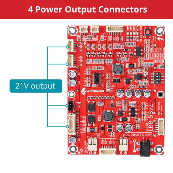 Dayton Audio LBB-5Sv2 Lithium Ion Battery Board Output Power